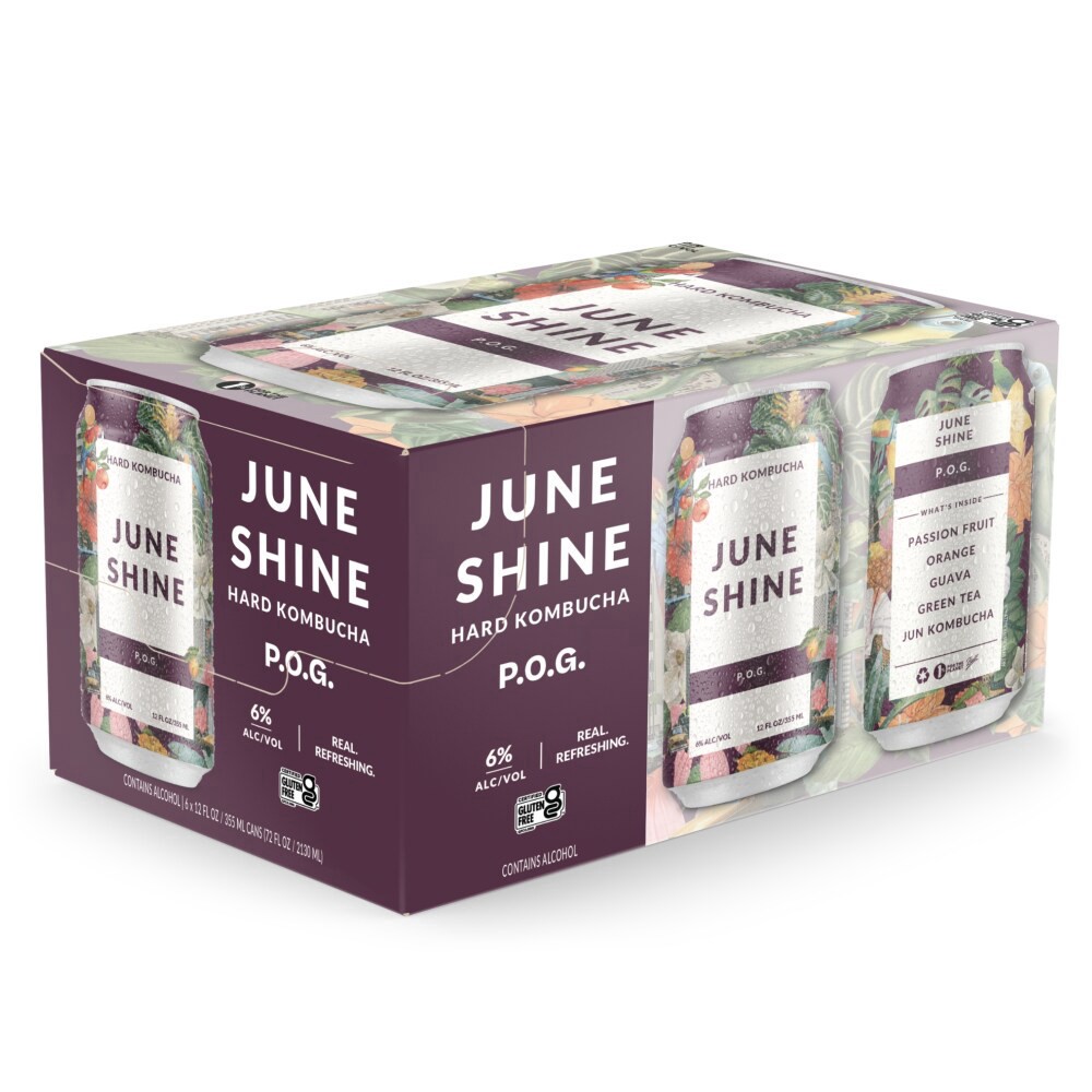 slide 2 of 5, Juneshine Hard Kombucha P.O.G., 6 ct; 12 oz