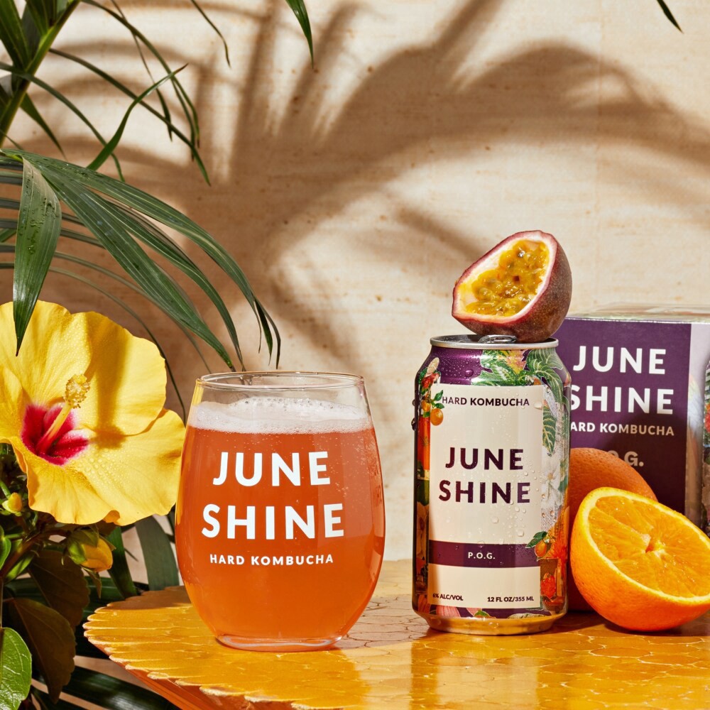 slide 4 of 5, Juneshine Hard Kombucha P.O.G., 6 ct; 12 oz