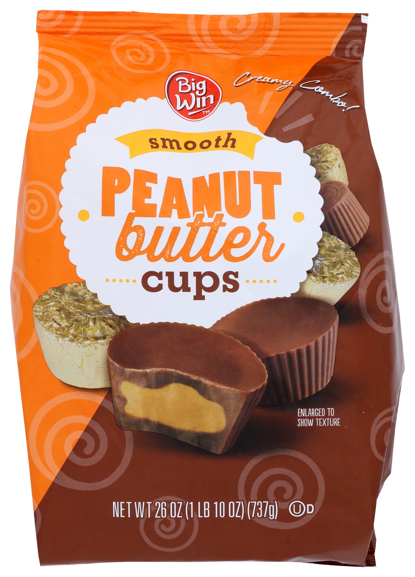 slide 1 of 1, Big Win Peanut Butter Cups, 26 oz