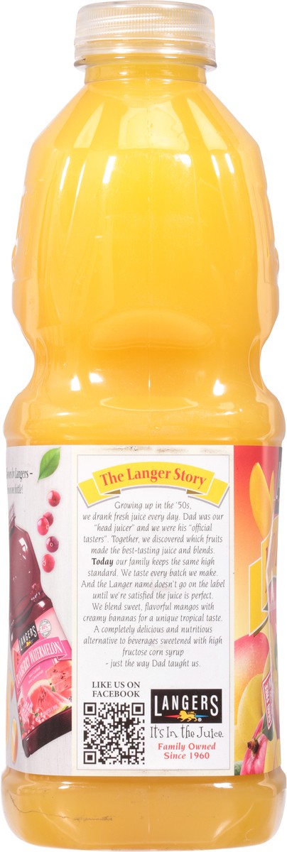 slide 4 of 9, Langers Mango Banana Nectar 64 fl oz, 64 fl oz