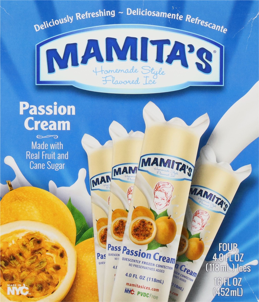 slide 10 of 18, Mamita's Homemade Style Passion Cream Flavored Ice 4 - 4.0 fl oz Ices, 4 oz