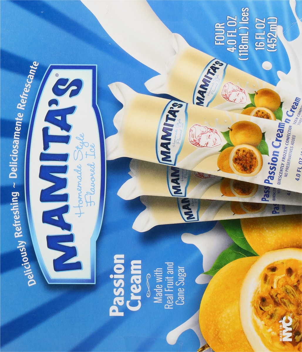 slide 17 of 18, Mamita's Homemade Style Passion Cream Flavored Ice 4 - 4.0 fl oz Ices, 4 oz
