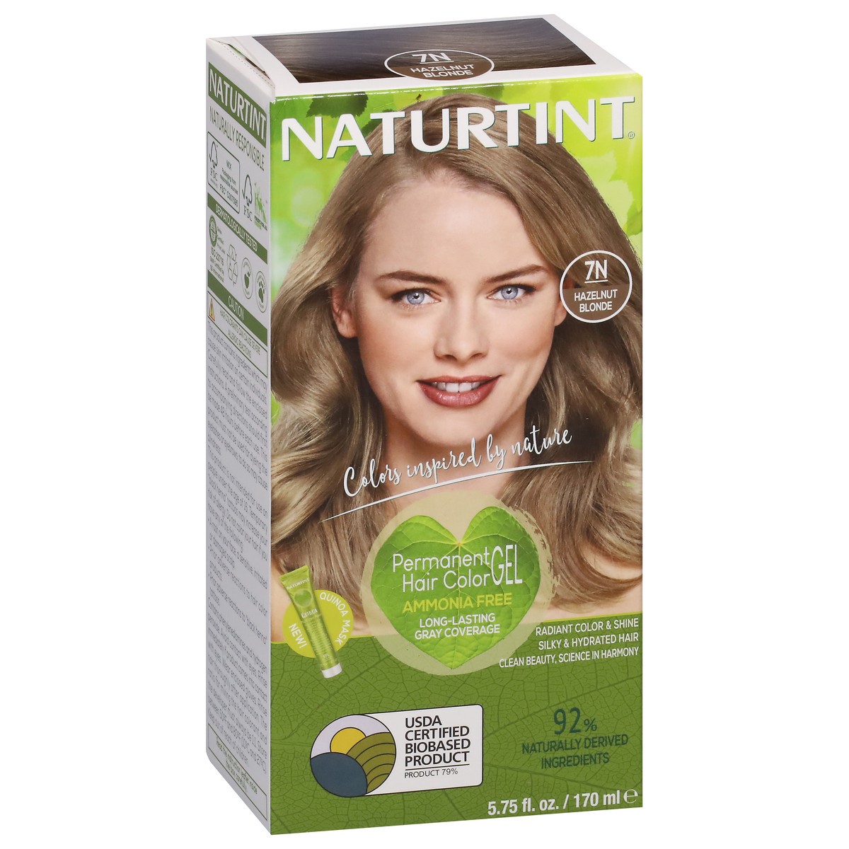 slide 9 of 9, Naturtint Hazelnut Blonde 7N Permanent Hair Color Gel 5.75 fl oz, 5.75 fl oz