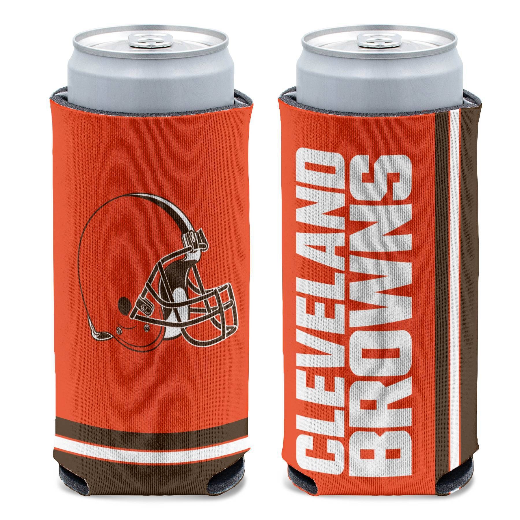 slide 1 of 1, NFL Cleveland Browns Slim Can Cooler, 1 ct