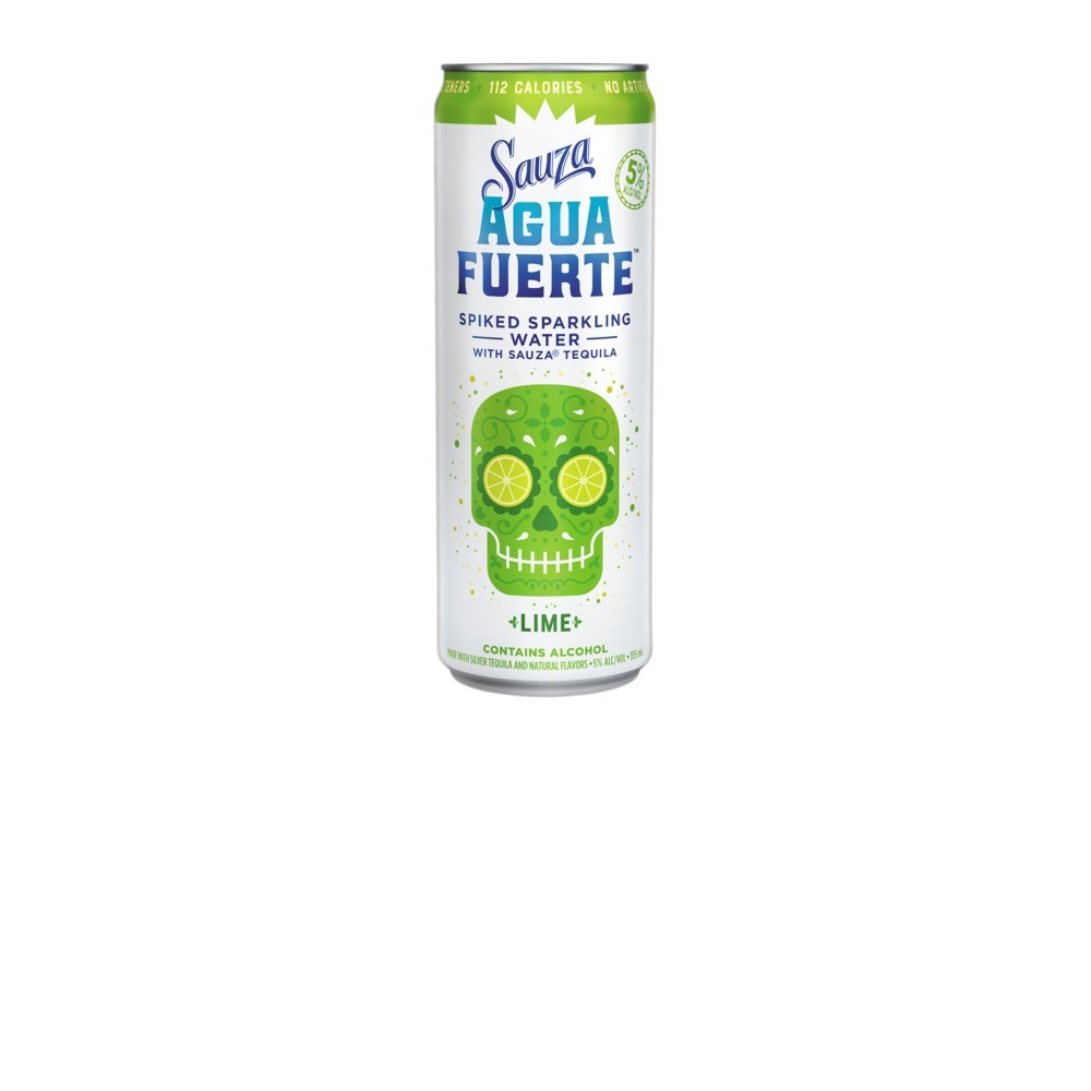 slide 1 of 1, Sauza Agua Fuerte Lime Tequila /, 4 ct; 12 fl oz