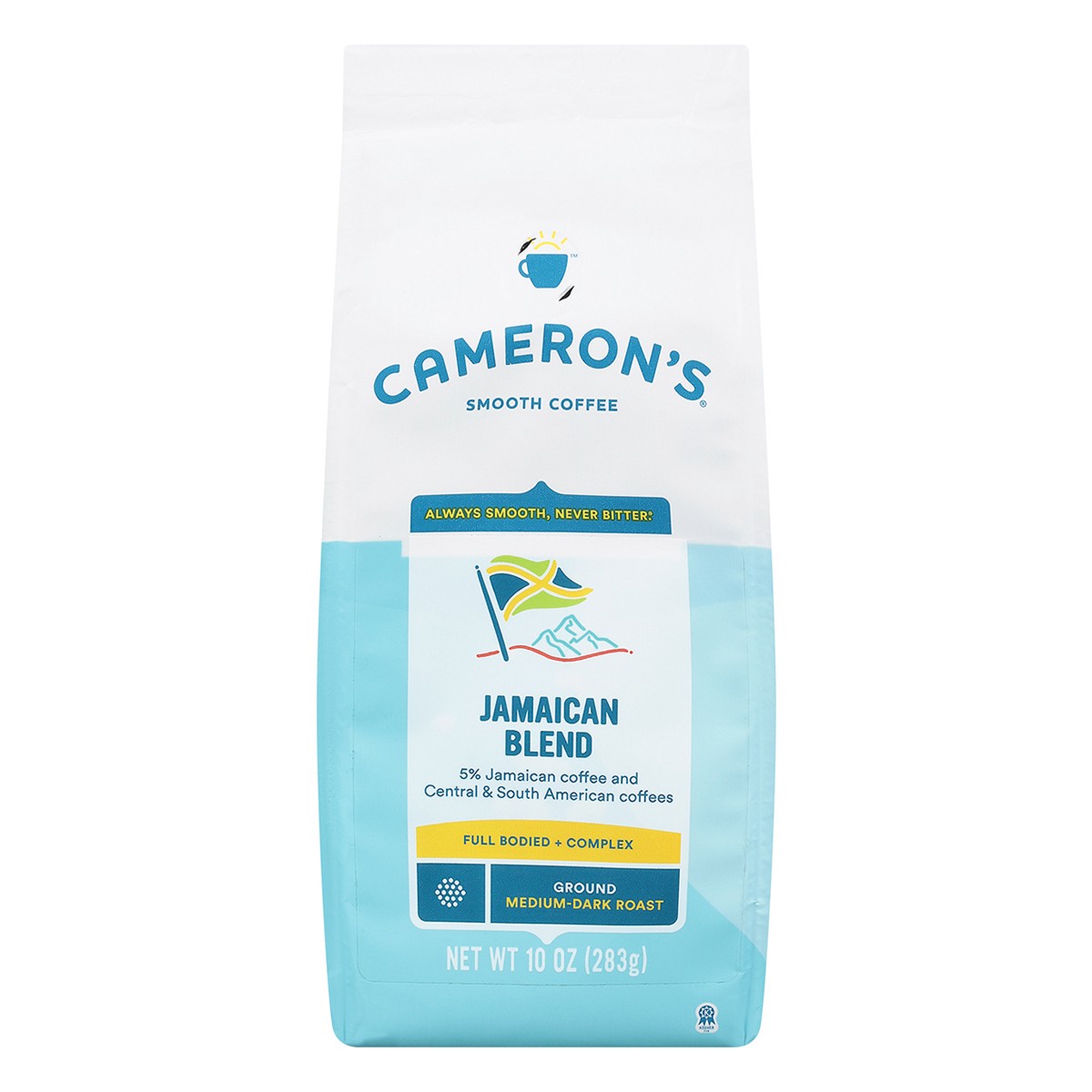 slide 1 of 7, Cameron's Coffee Roasted Ground Coffee Bag, Jamaican Blend, 10oz, 