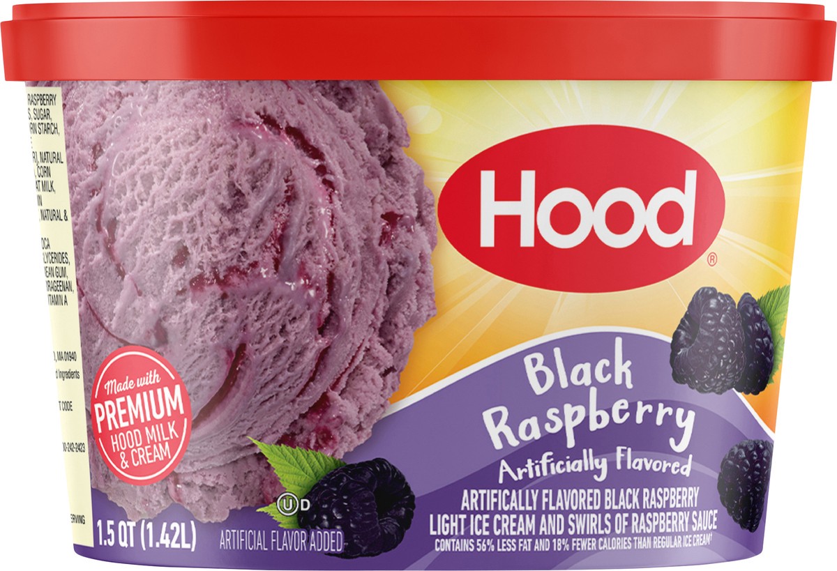 slide 3 of 14, Hood Black Raspberry Ice Cream, 1.5 Quarts, 1.5 qt