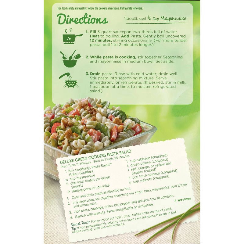 slide 3 of 4, Betty Crocker Suddenly! Green Goddess Pasta Salad 7.5 oz, 7.5 oz