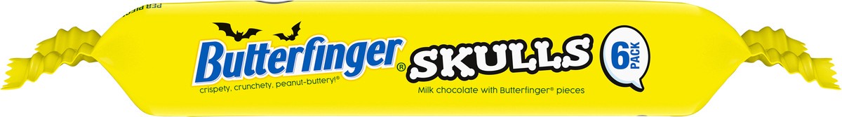 slide 10 of 13, Butterfinger Skulls Milk Chocolate 6 - 1.2 oz Packs, 6 ct