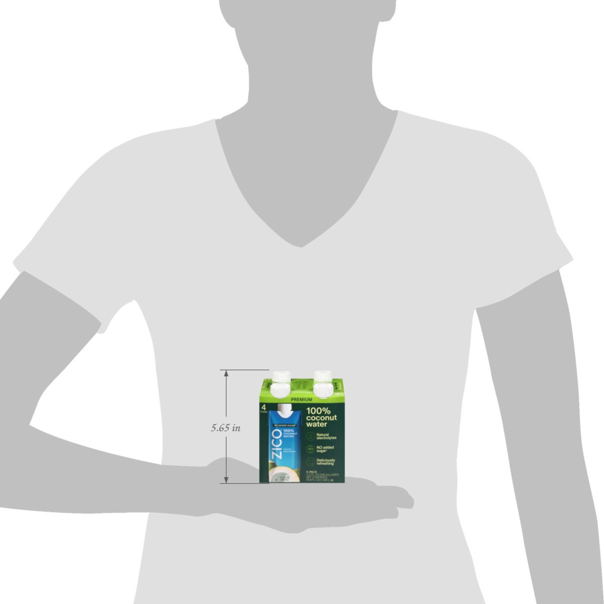 slide 11 of 13, Zico No Added Sugar Premium 100% Coconut Water 4 - 11.2 fl oz Packs, 4 ct