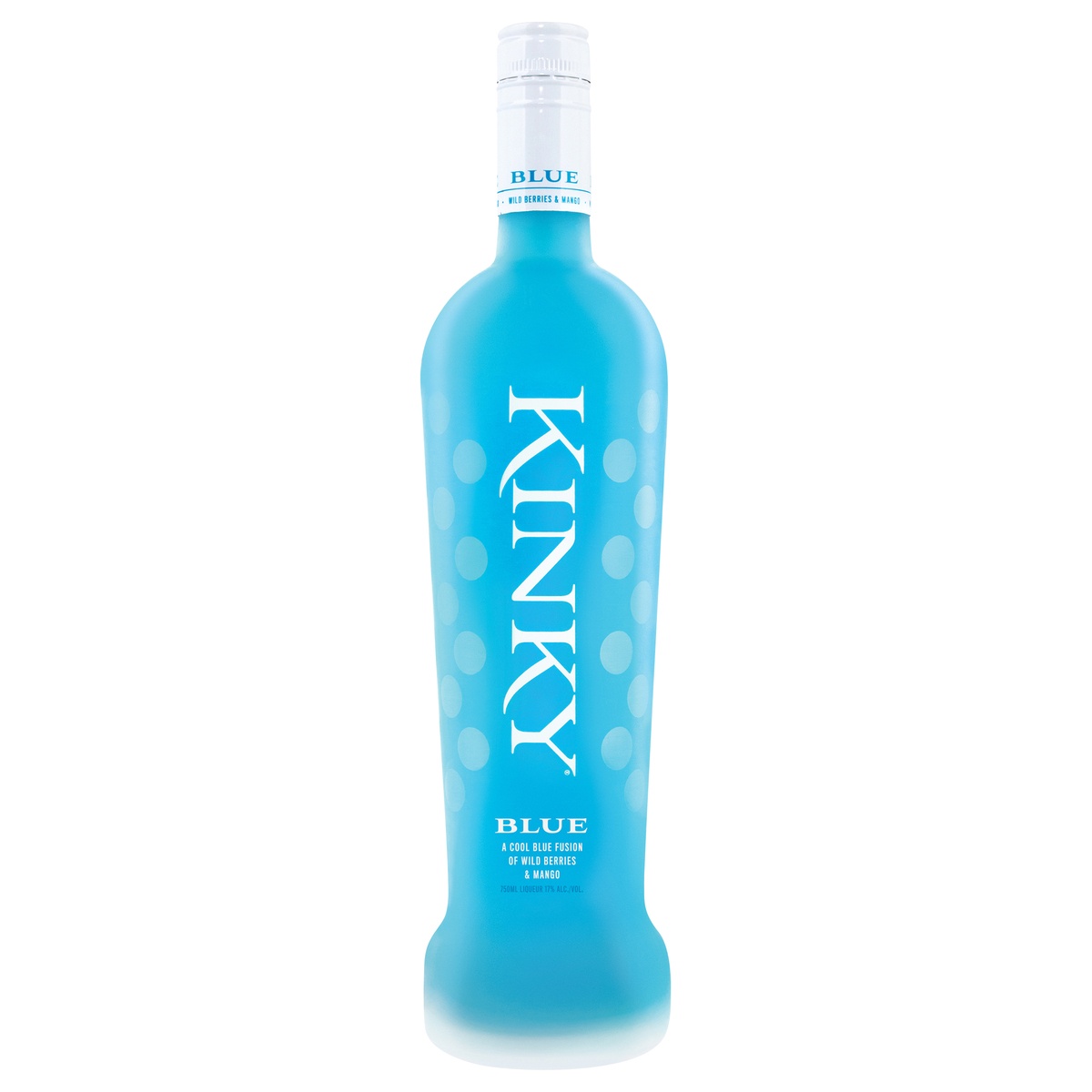 slide 1 of 1, KINKY Blue Liqueur Bottle, 750 ml