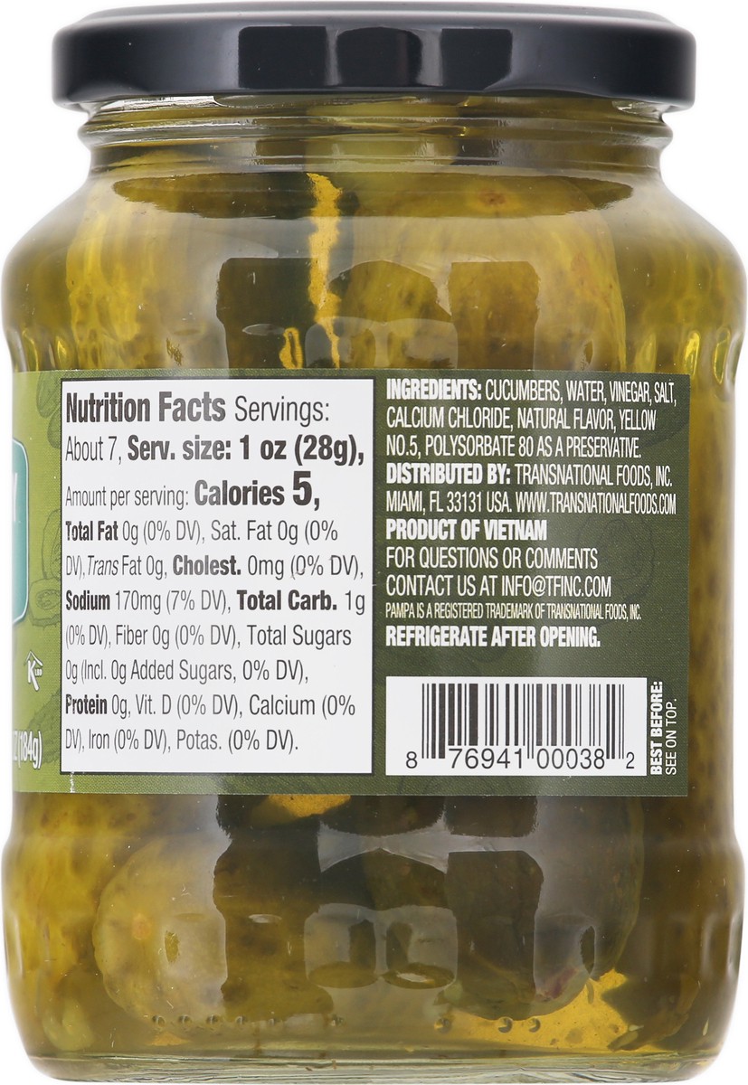 slide 8 of 9, Pampa Baby Dill Kosher Pickle, 12 fl oz