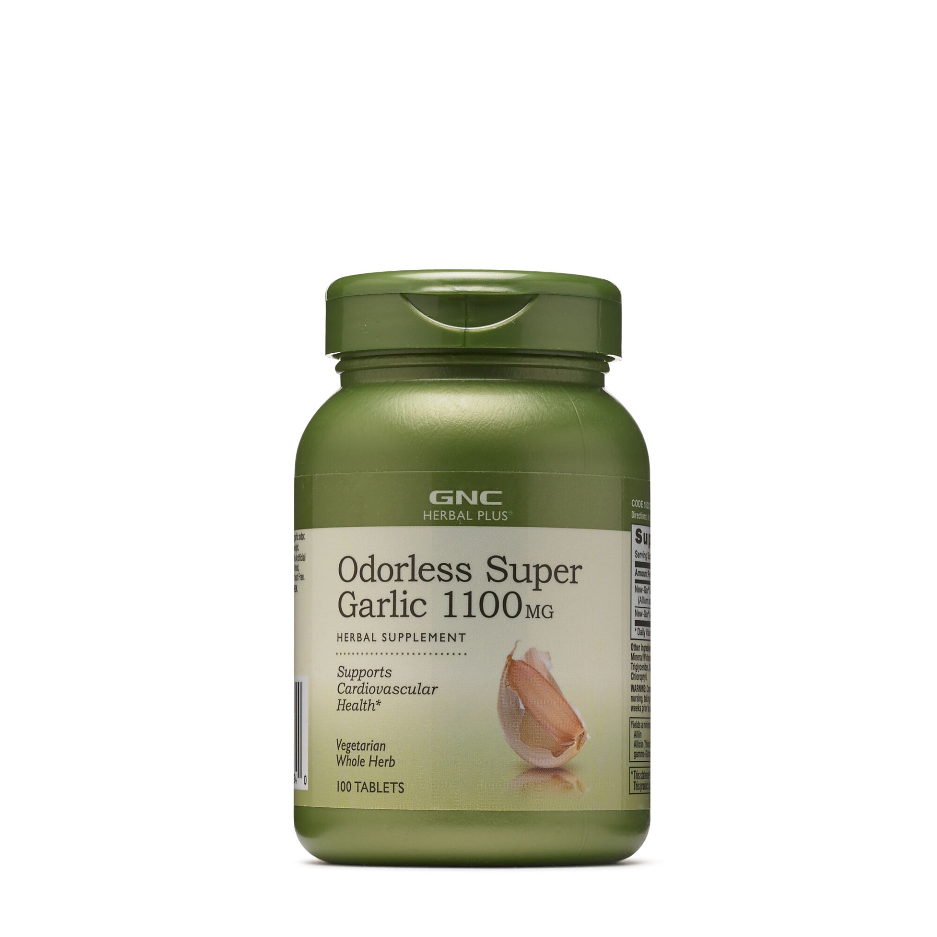 slide 1 of 1, GNC Herbal Plus Odorless Super Garlic 1100MG, 100 ct