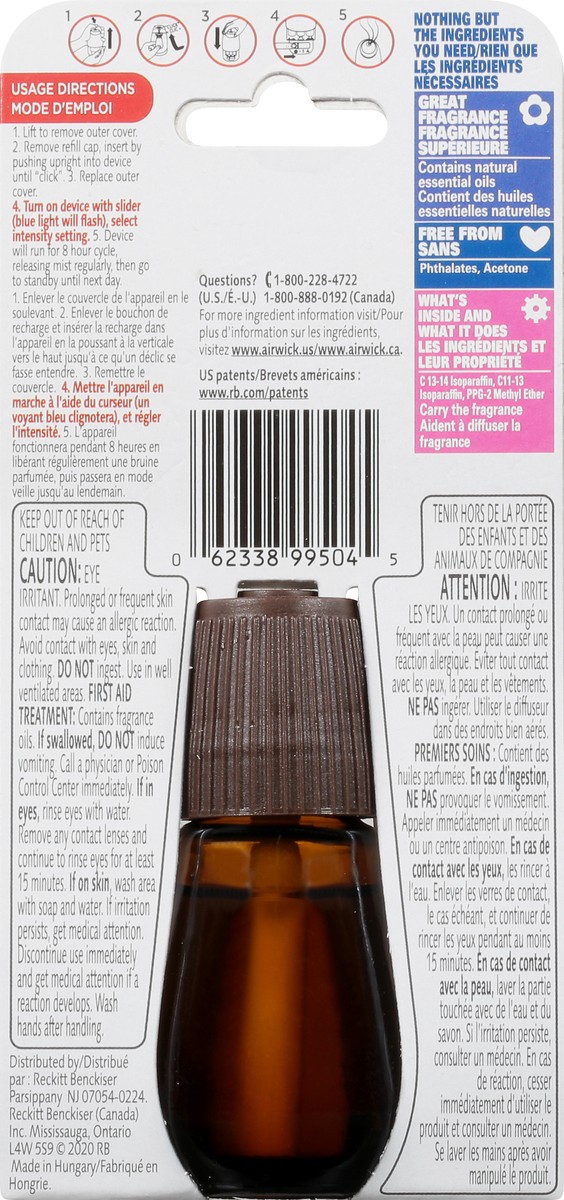 slide 5 of 9, Air Wick Apple & Cinnamon Scented Essential Mist Refill, 0.67 fl oz