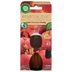 Air Wick Essential Mist Refill, 1 ct, Apple Cinnamon, Essential Oils Diffuser, Air Freshener, Fall scent, Fall décor