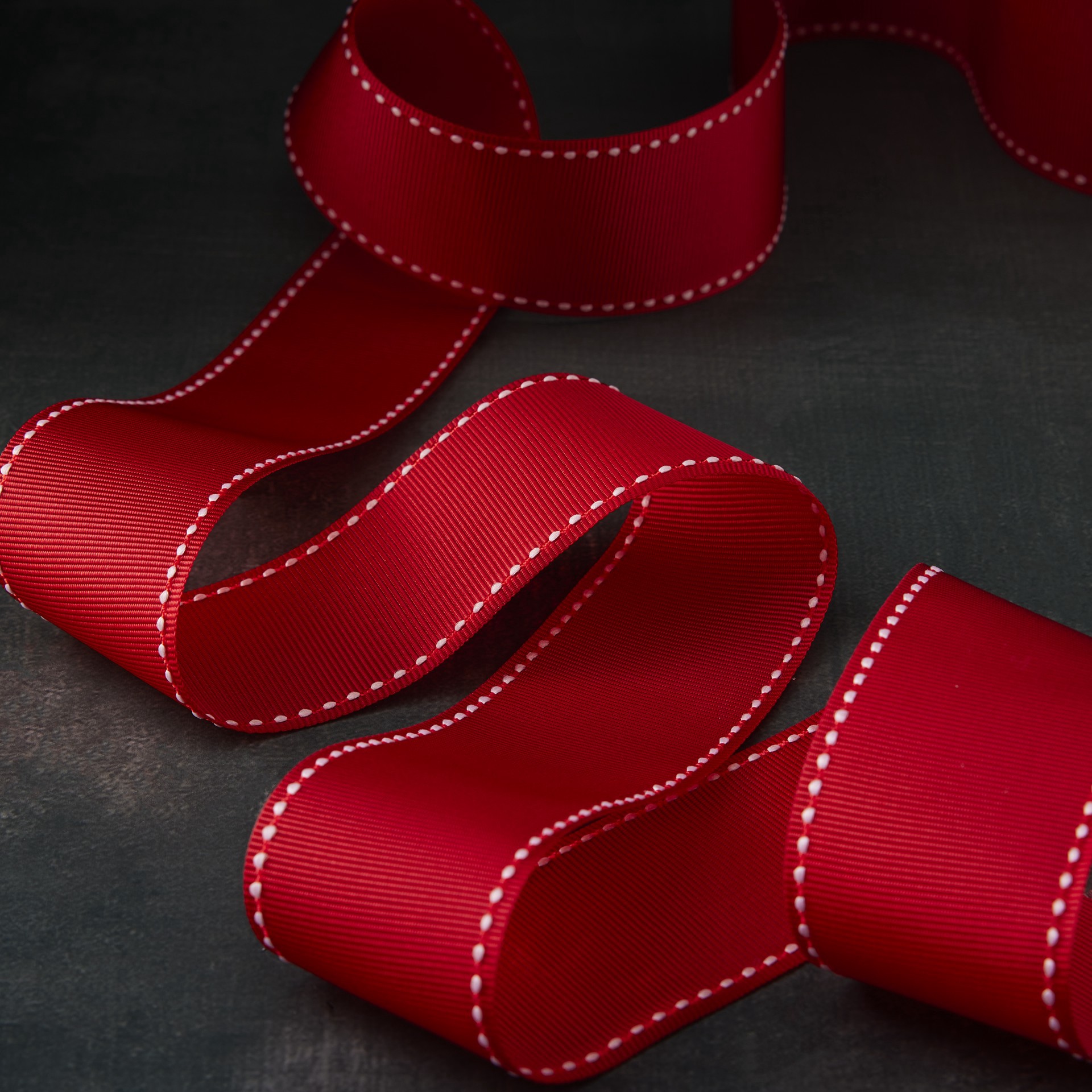 slide 4 of 4, 1.5" X 3yd. Grosgrain Stitched Edge Ribbon By Celebrate It, 1.5 in x 3 yd