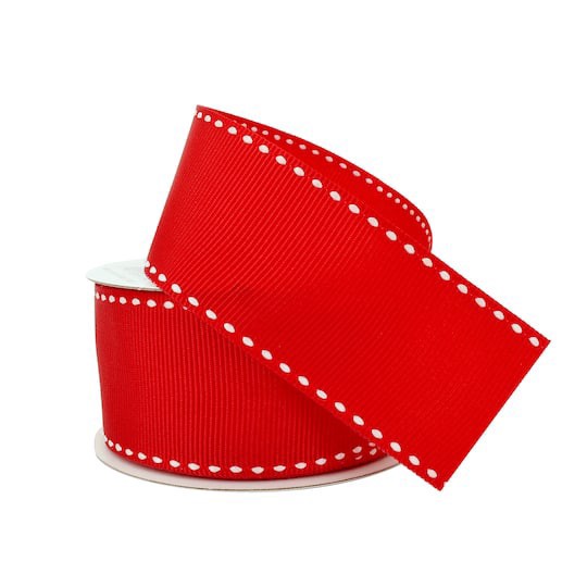 slide 1 of 4, 1.5" X 3yd. Grosgrain Stitched Edge Ribbon By Celebrate It, 1.5 in x 3 yd