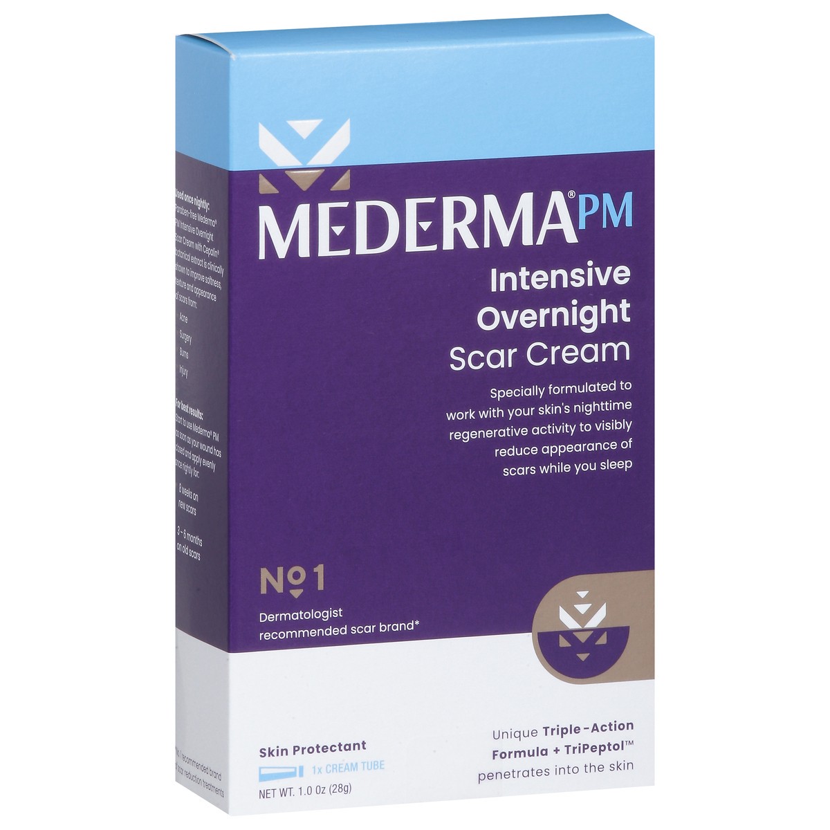 slide 2 of 9, Mederma PM Intensive Overnight Scar Cream 1.0 oz, 1 oz
