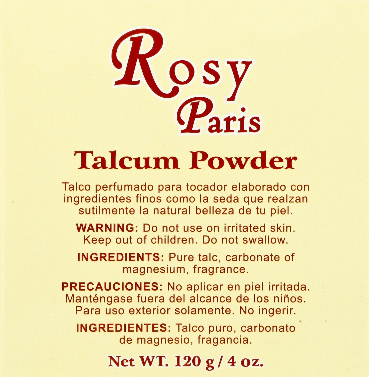 slide 5 of 5, Rosy Paris Talcum Powder 4 oz, 4 oz