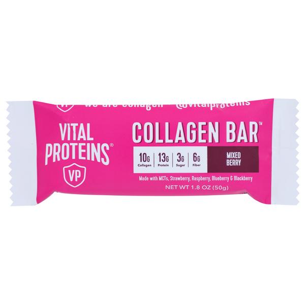 slide 1 of 1, Vital Proteins Collagen Bar Mixed Berry, 1.8 oz