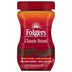 Folgers Classic Roast Instant Coffee- 8 oz