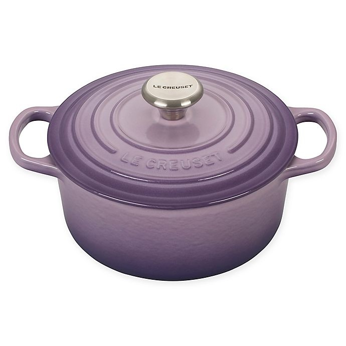 slide 1 of 1, Le Creuset Signature Round Dutch Oven - Provence, 2 qt