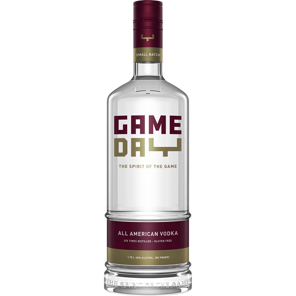 slide 1 of 1, Gameday Vodka Garnet & Gold, 1.75 liter