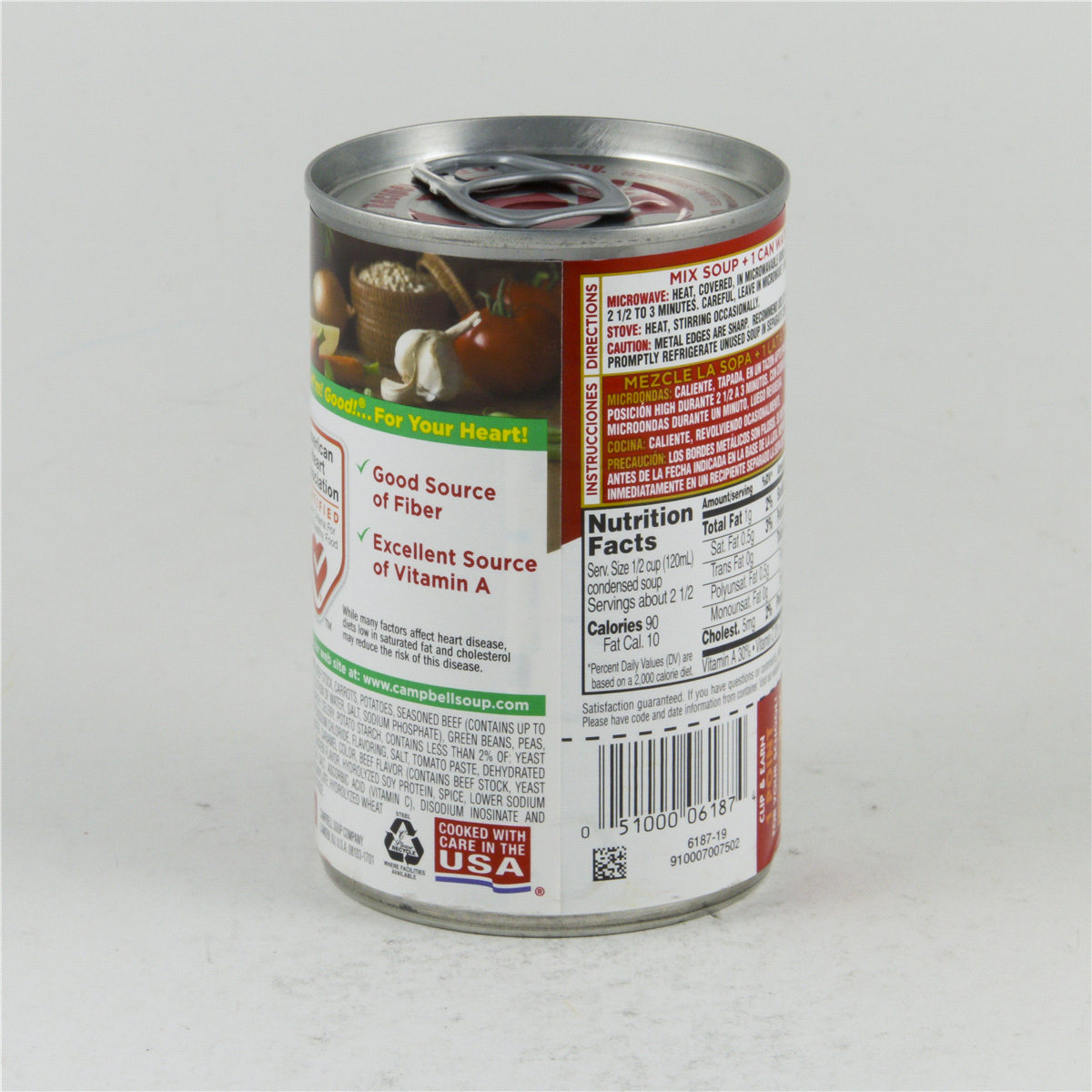 slide 4 of 4, Campbell's Condensed Healthy Request Vegetable Beef Soup, 10.5 oz