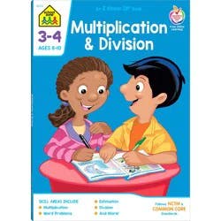 School Zone Multiplication & Division Grades 3-4 Workbook