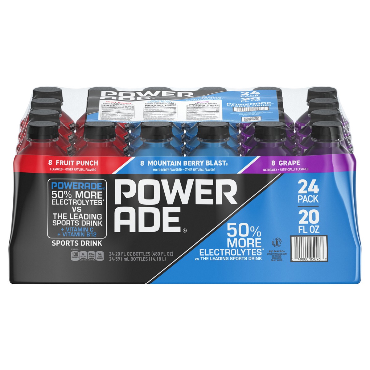 slide 1 of 4, POWERADE Variety Pack Bottles- 24 ct, 24 ct