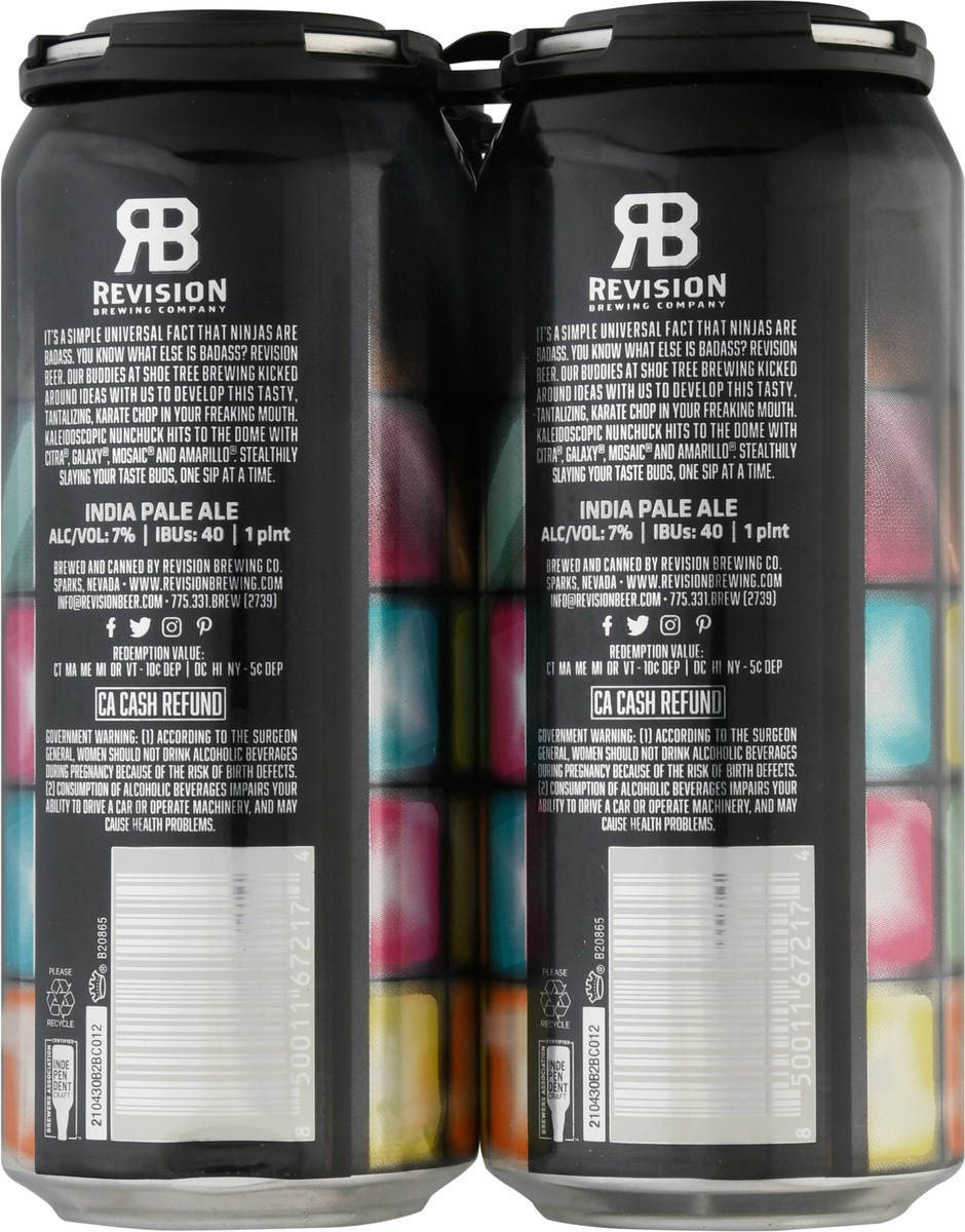 slide 5 of 9, Revision Disco Ninja Northeast-Style Hazy IPA 4-1 pt Cans, 4 ct