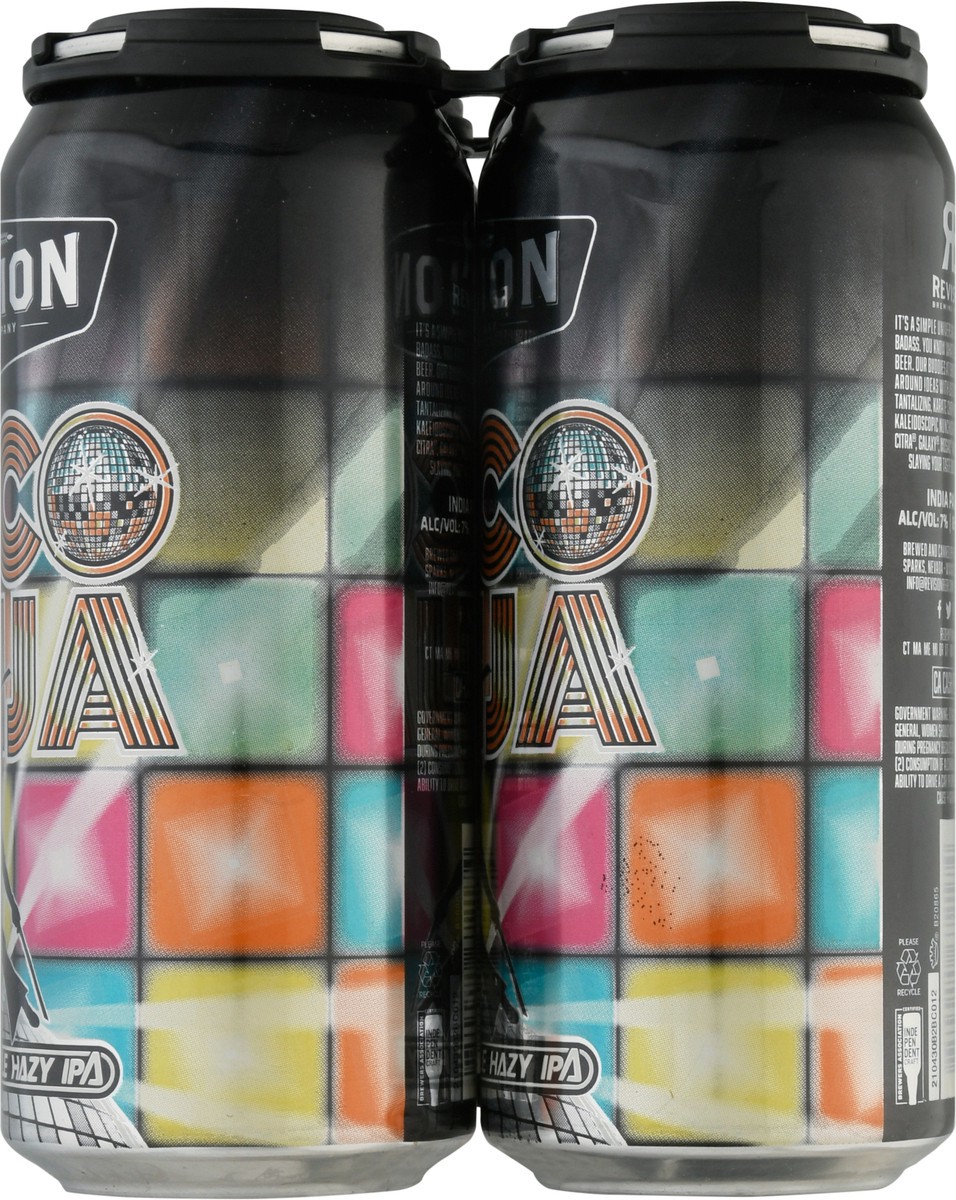slide 8 of 9, Revision Disco Ninja Northeast-Style Hazy IPA 4-1 pt Cans, 4 ct