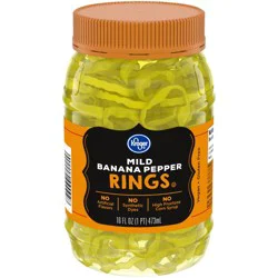 Kroger Mild Banana Pepper Rings - 16 fl oz