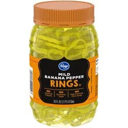 Kroger Mild Banana Pepper Rings - 16 fl oz