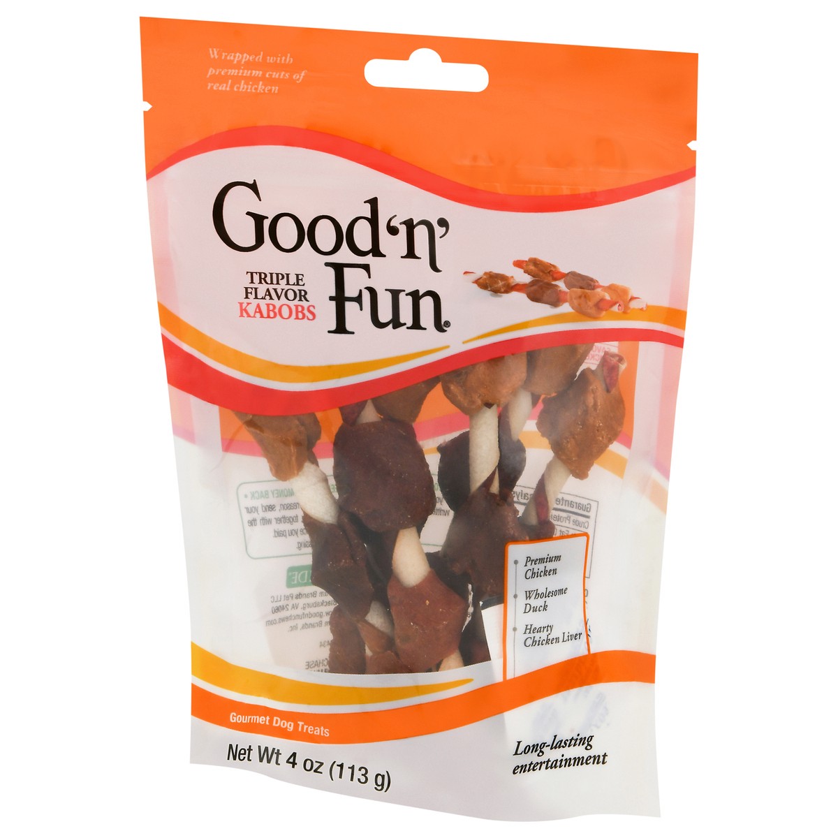 slide 7 of 11, Good 'N' Fun Kabobs Triple Dog Treats 4 oz Bag, 4 oz
