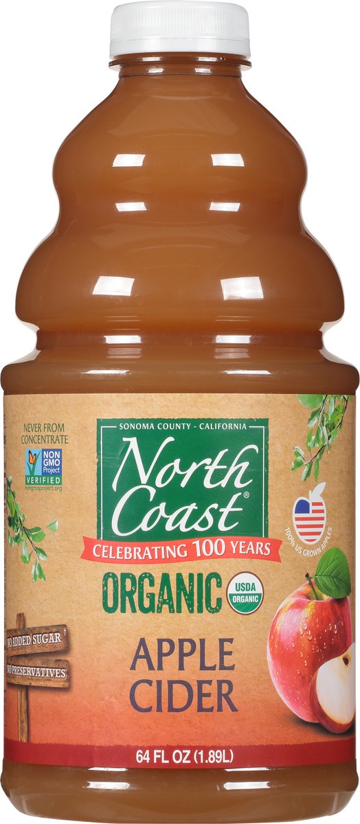 slide 3 of 14, North Coast Organic Apple Cider - 64 fl oz, 64 fl oz