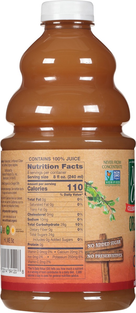 slide 9 of 14, North Coast Organic Apple Cider - 64 fl oz, 64 fl oz