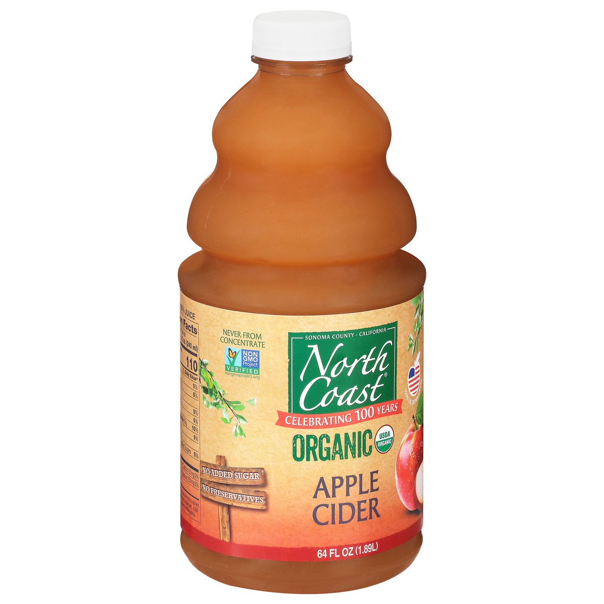 slide 12 of 14, North Coast Organic Apple Cider - 64 fl oz, 64 fl oz