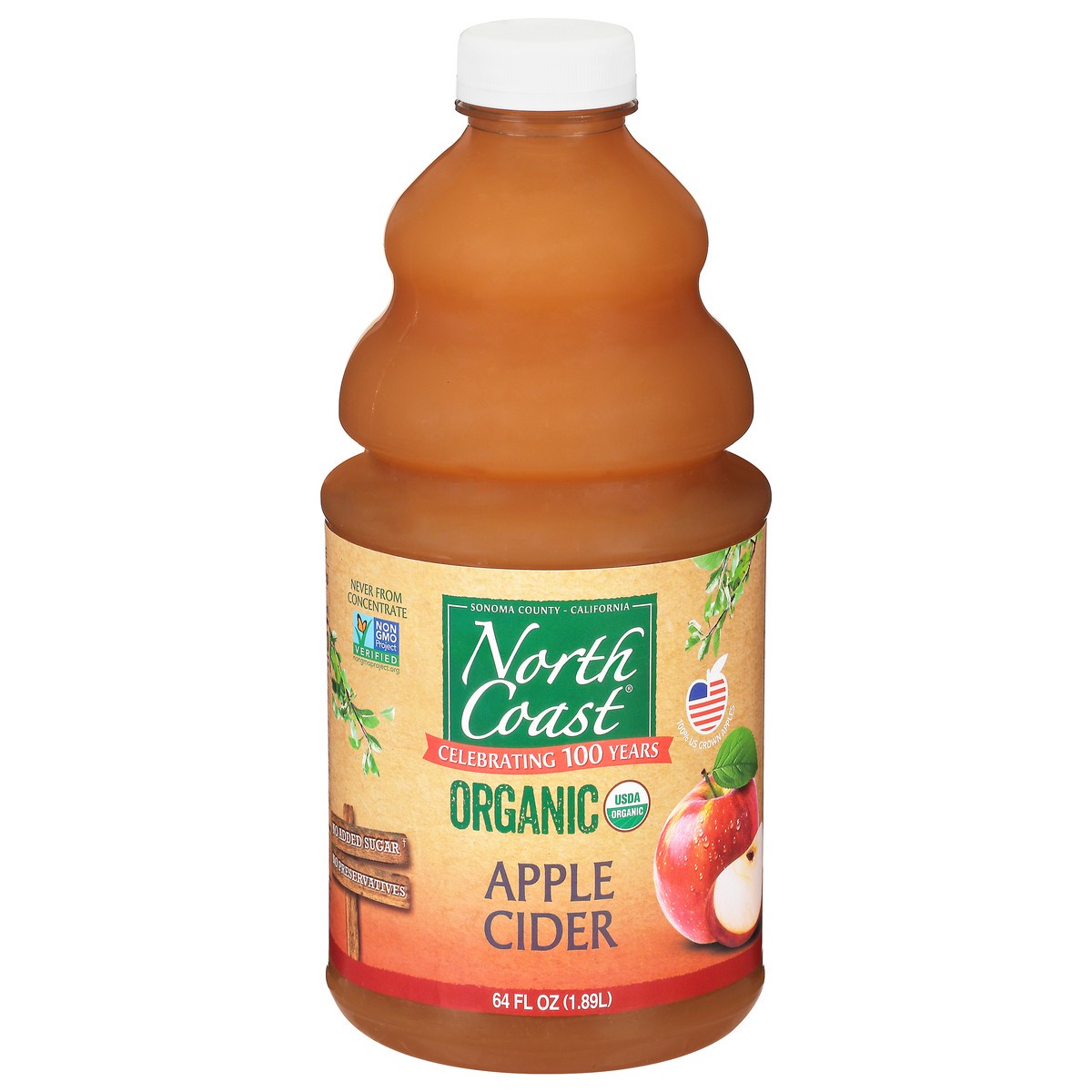 slide 7 of 14, North Coast Organic Apple Cider - 64 fl oz, 64 fl oz