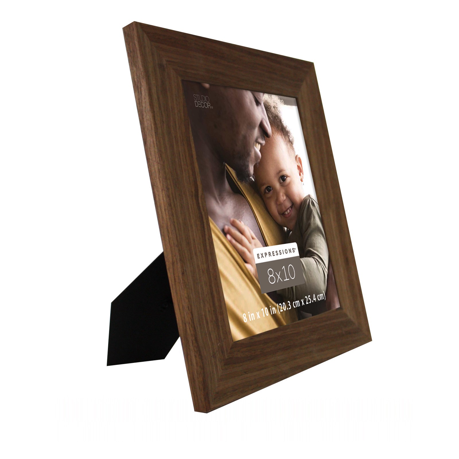 slide 2 of 5, Expressions 8" X 10" Walnut Wide Scoop Frame By Studio Decor, 8 in x 10 in