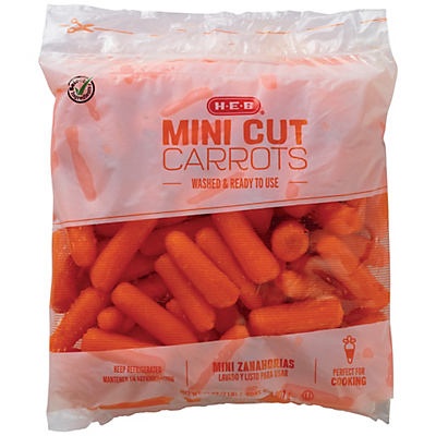 slide 1 of 1, H-E-B Select Ingredients Mini Carrots, 2 lb