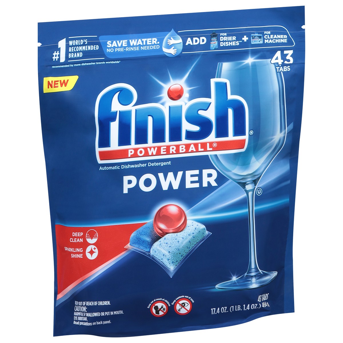 slide 3 of 9, Finish Power Dishwasher Detergent Tablets, 43 ct, 43 ct