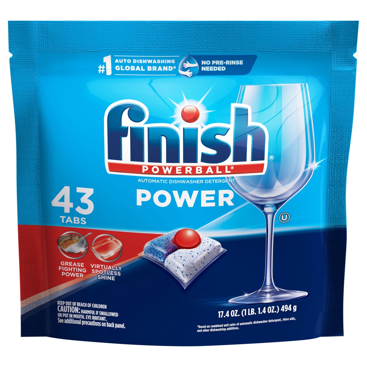 slide 1 of 9, Finish Power Dishwasher Detergent Tablets, 43 ct, 43 ct