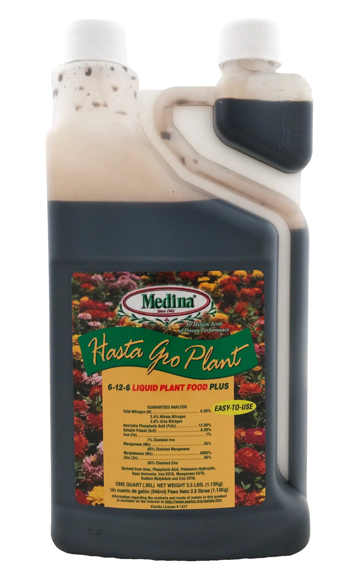 slide 1 of 1, Medina Hasta-Gro Plant Food, 32 oz