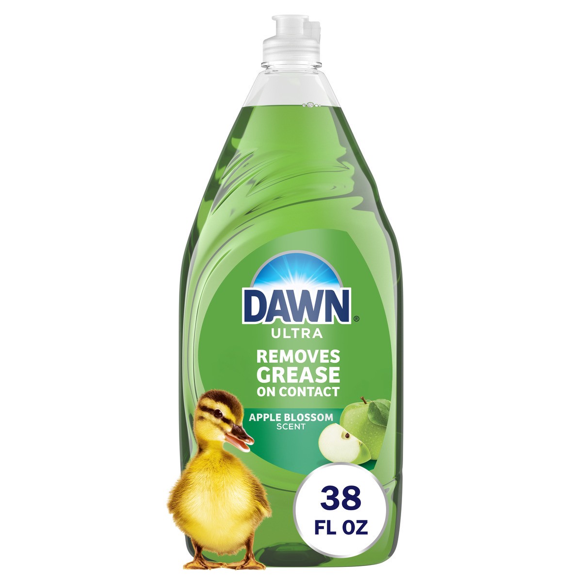 slide 1 of 10, Dawn Ultra Dishwashing Liquid, Antibacterial Hand Soap, Apple Blossom Scent - 38 oz, 38 oz