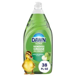 Dawn Ultra Dishwashing Liquid, Antibacterial Hand Soap, Apple Blossom Scent - 38 oz
