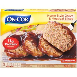 On-Cor Selects Meatloaf Slices & Home Style Gravy 24 oz