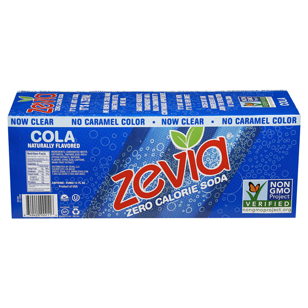 slide 16 of 17, Zevia Zero Calorie Cola Soda - 10 ct; 12 fl oz, 10 ct; 12 fl oz