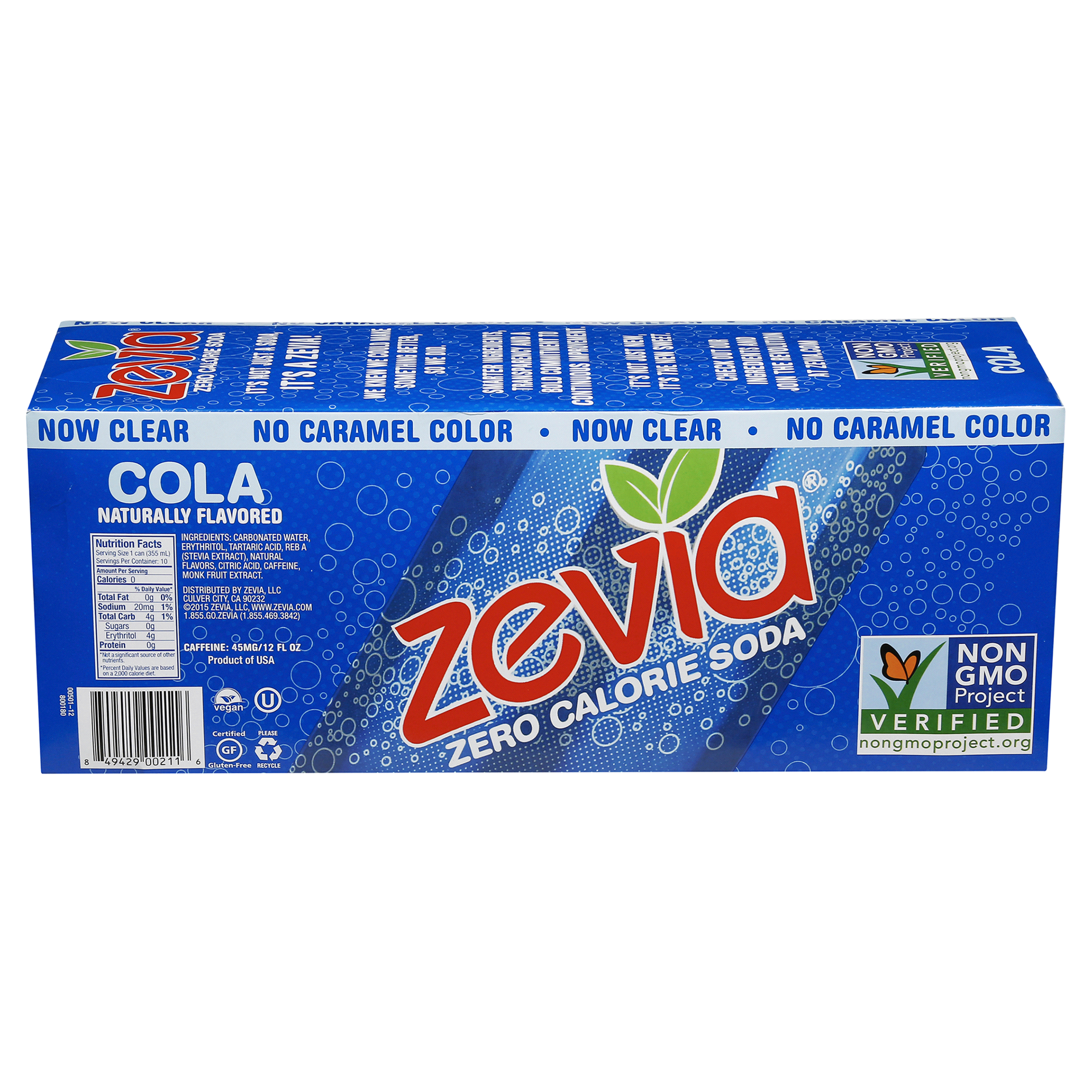 slide 17 of 17, Zevia Zero Calorie Cola Soda, 10 ct; 12 fl oz
