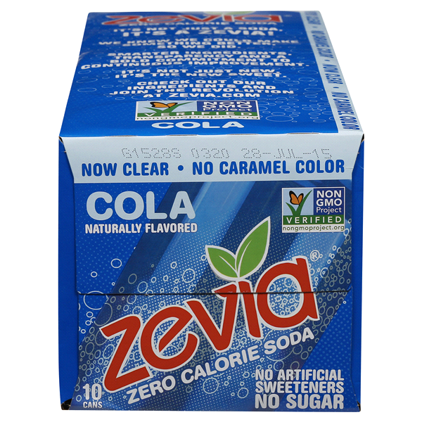 slide 10 of 17, Zevia Zero Calorie Cola Soda, 10 ct; 12 fl oz